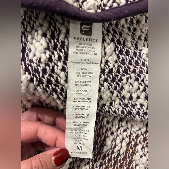 FABLETICS | Moscow Wrap Duster Cardigan Sweater Size Medium - Picture 7 of 7